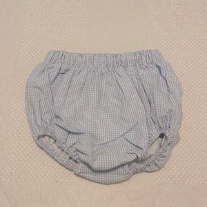 Like new blue gingham diaper cover - bloomers